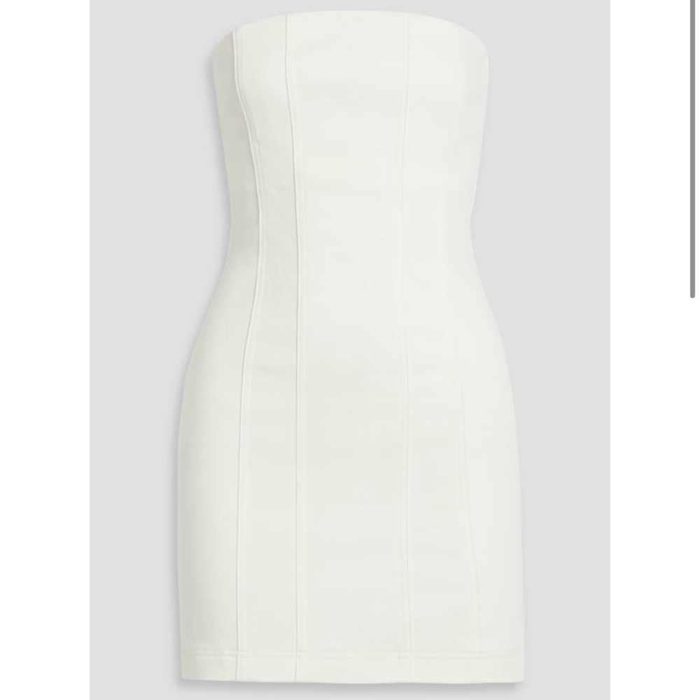 Alice + Olivia Palmer Strapless Denim Mini Dress - Picture 2 of 4
